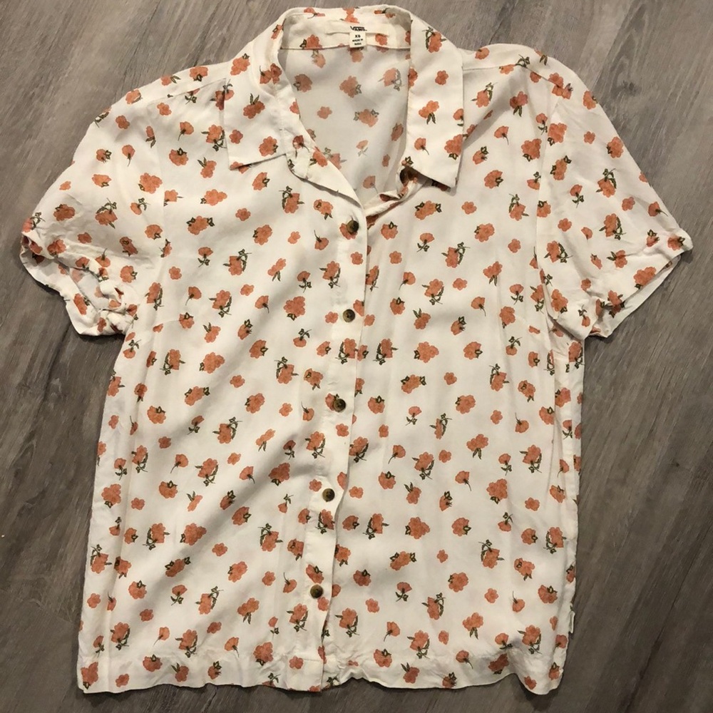 Womens Vans Cabbie Floral Shirt